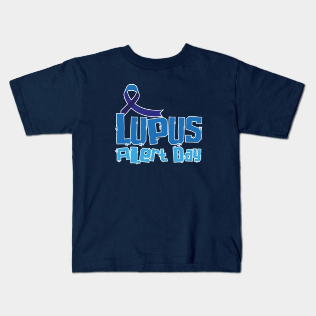 Lupus Alert Day – April Kids T-Shirt by irfankokabi